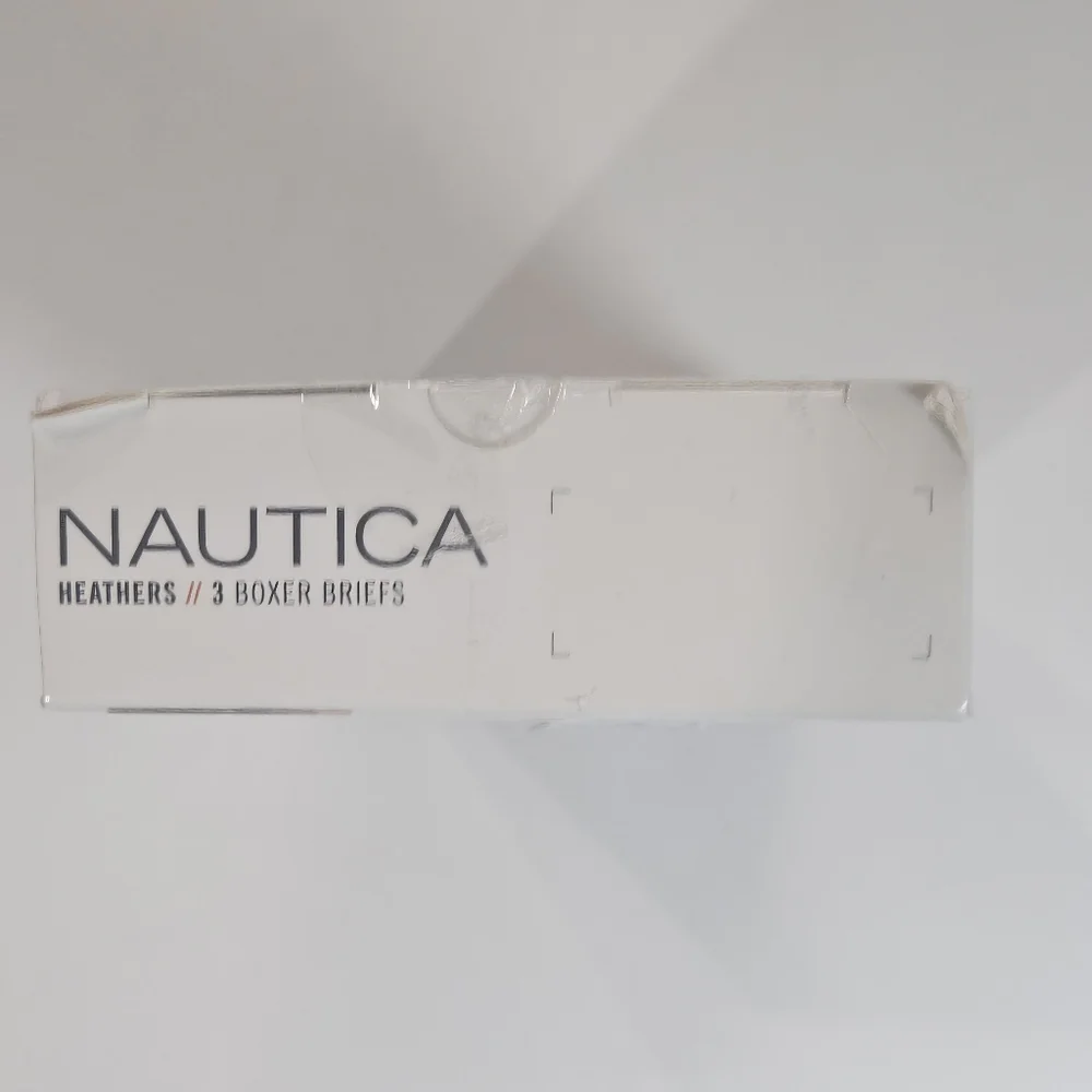 Nautica Boxer Briefs Mens XL Blue Heathers Classic Fit Tagless Soft Stretch NEW‎
